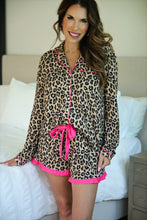 Load image into Gallery viewer, Prima Donna Leopard Ruffle Pajama Set
