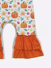 Load image into Gallery viewer, Pumpkin Patch Coquette Romper
