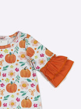 Load image into Gallery viewer, Pumpkin Patch Coquette Romper
