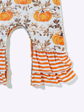 Load image into Gallery viewer, Pumpkin Spice Stripes Romper
