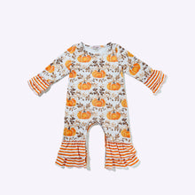 Load image into Gallery viewer, Pumpkin Spice Stripes Romper
