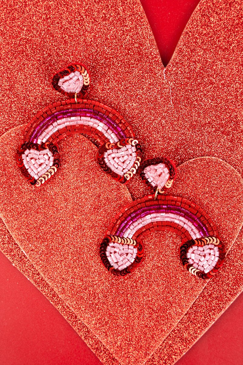 Heart Rainbow Earrings