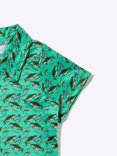 Load image into Gallery viewer, Reelin' in Green Collar Shirt
