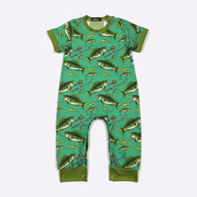 Load image into Gallery viewer, Reelin' in Green Romper
