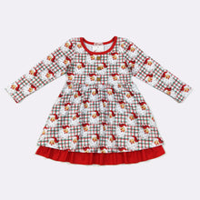 Load image into Gallery viewer, Gingham Santa Dress
