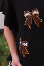 Load image into Gallery viewer, Sideline Sparkle Ruffle Top - Black
