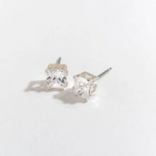 Load image into Gallery viewer, Square Cubic Zirconia Stud Earrings
