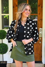 Load image into Gallery viewer, Sloane Button Up Top - Polka Dot
