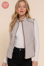 Load image into Gallery viewer, Taupe Quilted Vest
