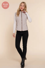 Load image into Gallery viewer, Taupe Quilted Vest
