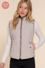 Load image into Gallery viewer, Taupe Quilted Vest
