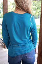 Load image into Gallery viewer, Teal Basic Long Sleeve Tee
