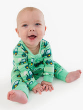 Load image into Gallery viewer, Tractor Bamboo Footie
