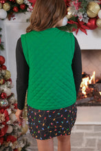 Load image into Gallery viewer, Twila Quilted Tie Vest - Green
