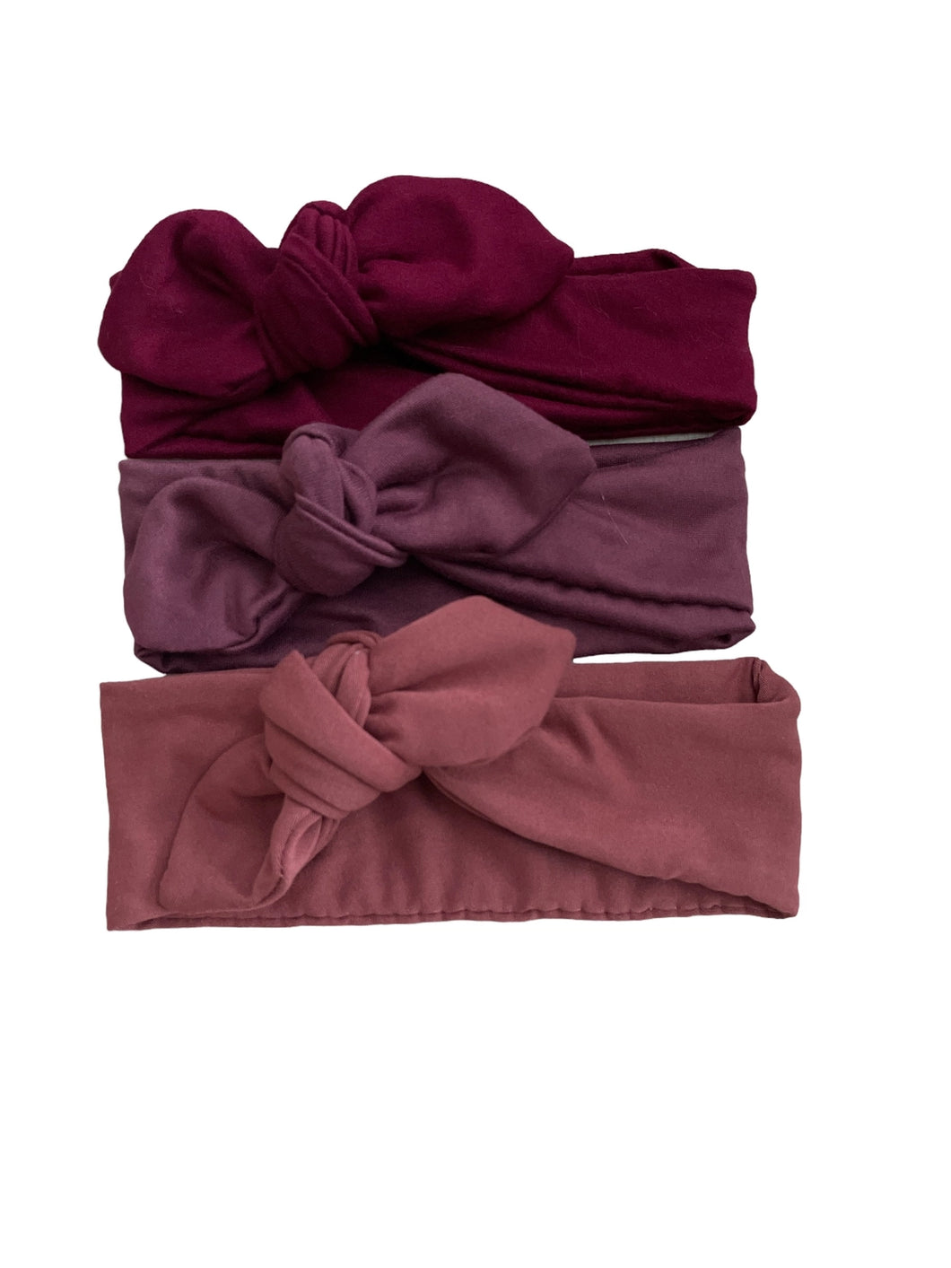 Knot Bow Headband - Wine