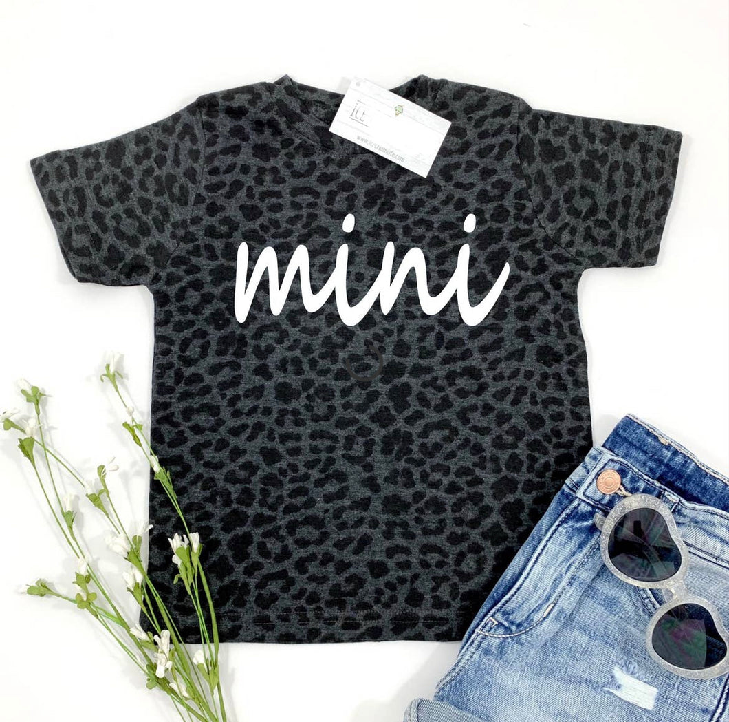 Black Leopard Mini Shirt