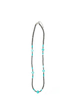 Load image into Gallery viewer, 36&quot; Faux Navajo Pearl and Turquoise Necklace
