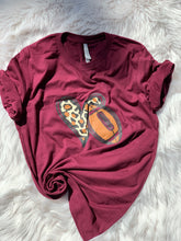 Load image into Gallery viewer, Leopard Football T-shirt
