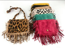 Load image into Gallery viewer, Kid&#39;s Leopard Fringe Purse
