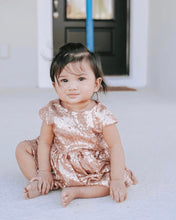 Load image into Gallery viewer, Rose Gold Sequin Party Dress
