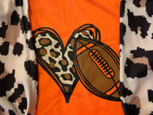 Load image into Gallery viewer, Leopard Football T-shirt
