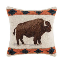 Load image into Gallery viewer, Roaming Buffalo Hook Pillow
