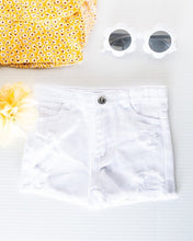 Load image into Gallery viewer, Delphie Denim Shorts - White
