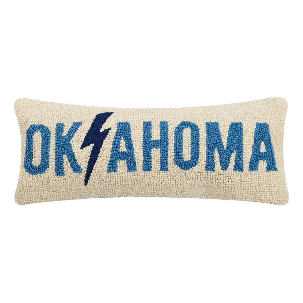Oklahoma Lightning Pillow