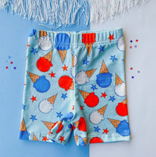 Load image into Gallery viewer, Ice Cream Cone Biker Shorts
