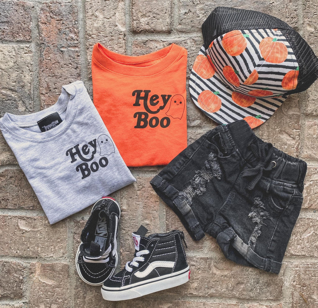 Hey Boo Orange Tee