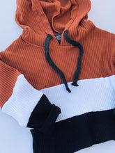 Load image into Gallery viewer, Colorblock Ribbed Hoodie
