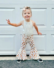 Load image into Gallery viewer, Keely Pleated Exaggerated Bell Bottoms-Flower Child
