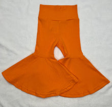 Load image into Gallery viewer, Orange Ribbed Bell Bottoms
