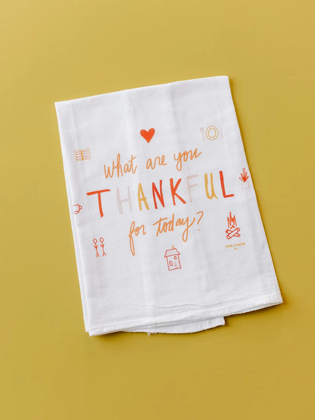 What are you Thankful for Flour Sack Towel